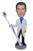 Dentist With Toothbrush Custom Bobblehead