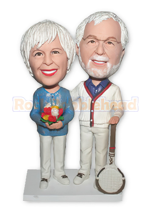 Casual Couple Custom Bobblehead 2