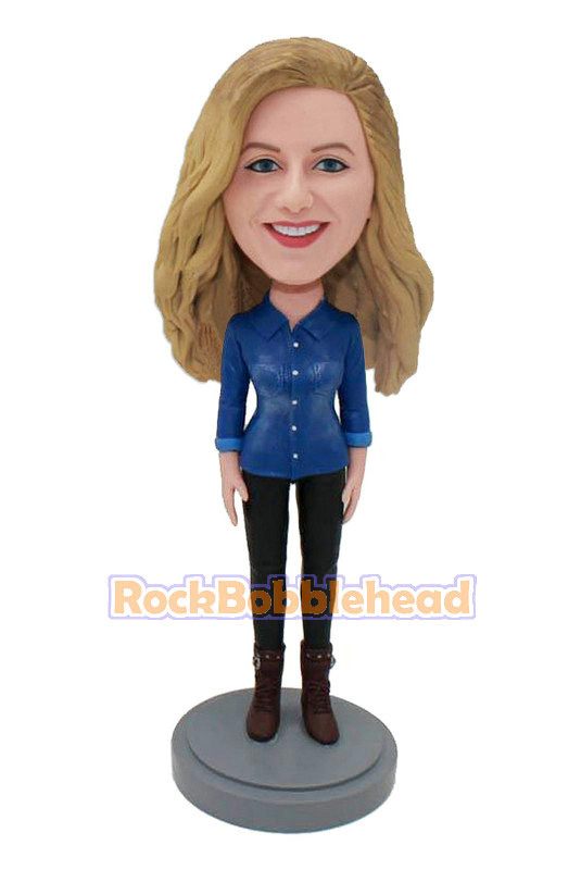 Custom Jeans Bobbleheads Gifts For Girlfriend Birthday