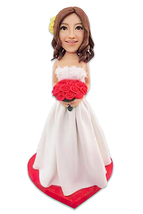 Custom Wedding Bride Bobblehead