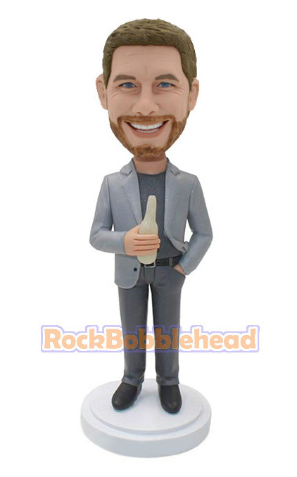 Handsome Boss Colleague in Suit Bobblehead