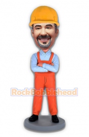 Construction Worker Custom Bobblehead