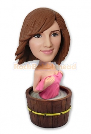 Bathing Girl Custom Bobblehead