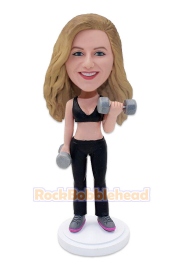 Female Fitness Custom Bobbleheads